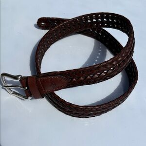 Dockers Men's Fully Adjustable Double V-Weave Braided Belt 34/85